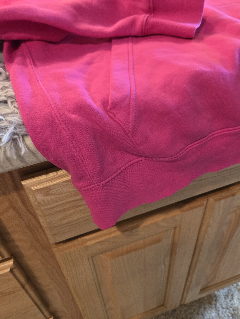 Nike Pink Pullover Hoodie with Swoosh Size Large - Picture 8 of 15